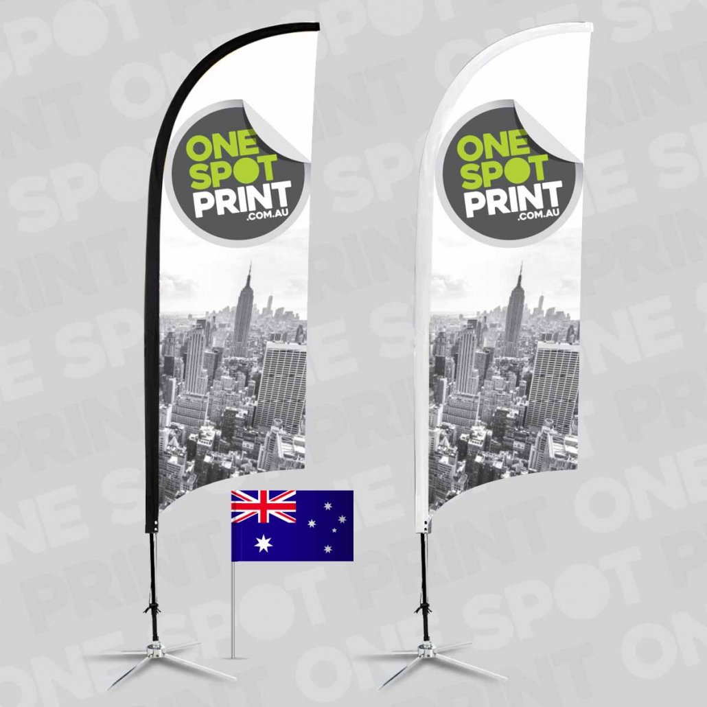 bow and feathewr banner flags made in australia