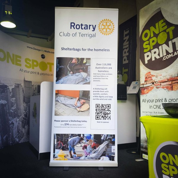 Rotary club pullup banner