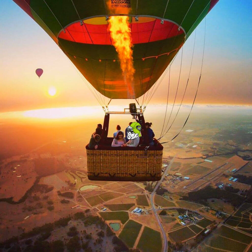 Hot air balloon joy flight